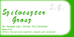 szilveszter grosz business card